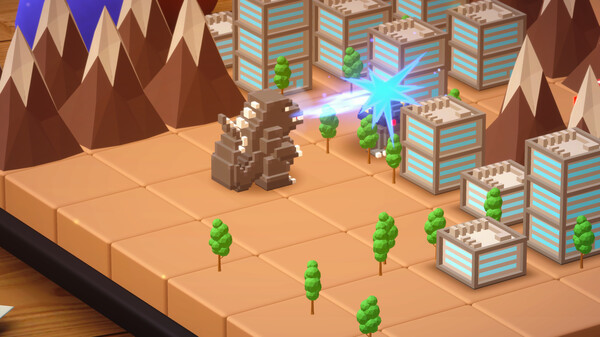 Godzilla Voxel Wars with Crack